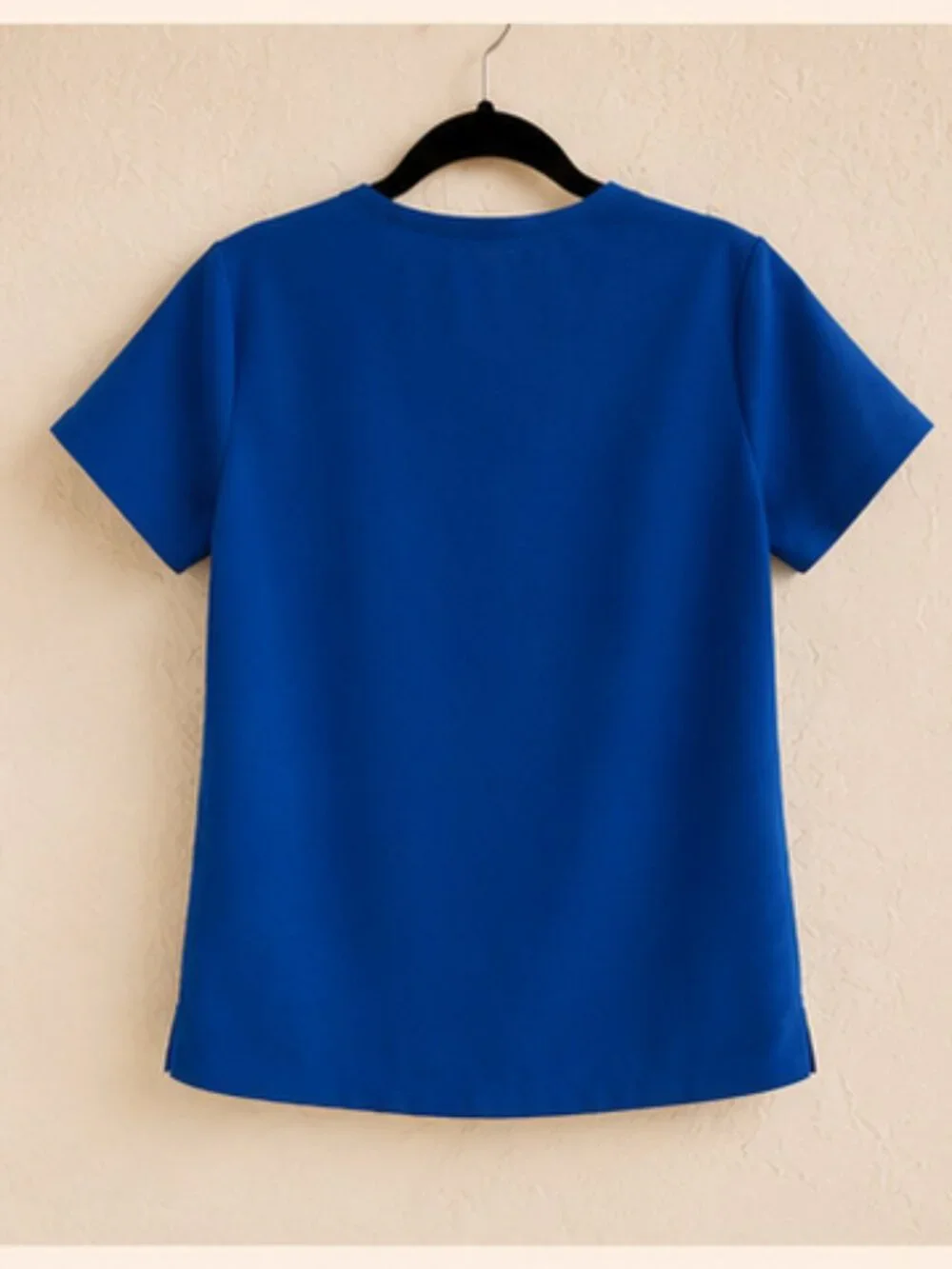 FIGS Casma Technical Collection Scrub Top Royal Blue Stretch V Neck Small
